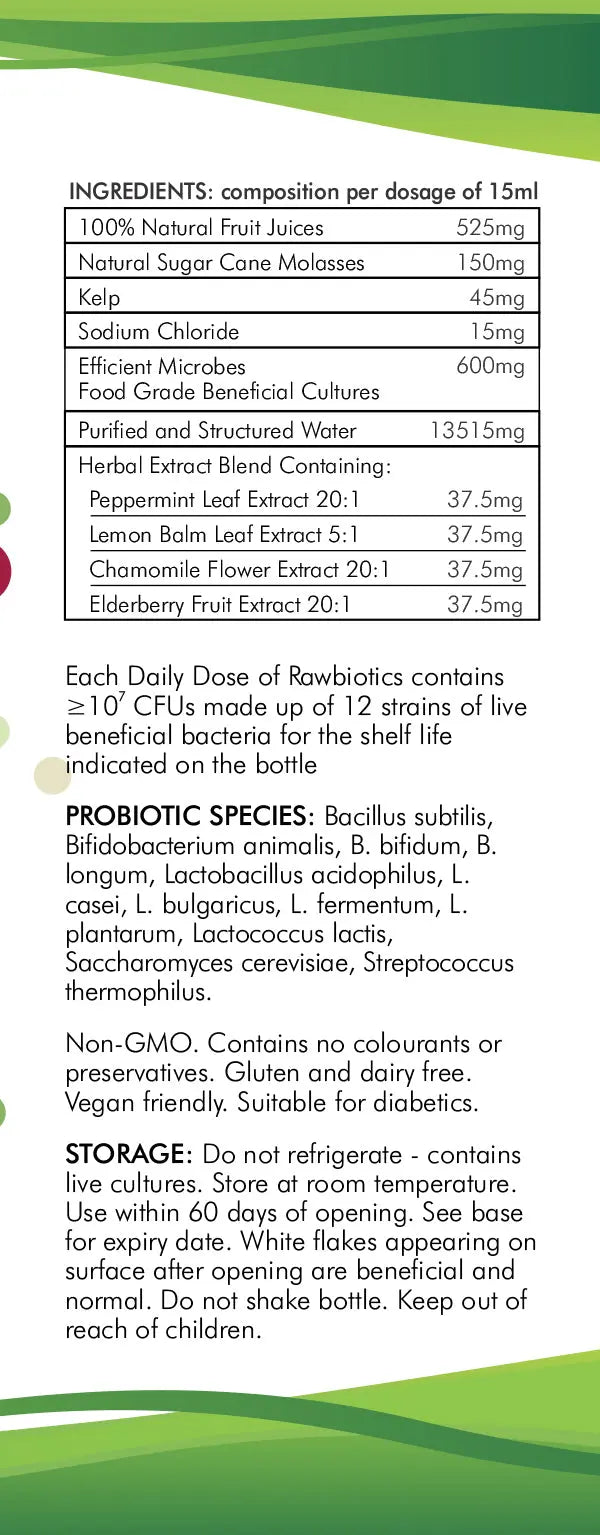 Rawbiotics Kids Balance Probiotics - Rawbiotics